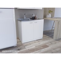 MUEBLE INFERIOR COCINA NAPOLES 100CM - BLANCO | TUHOME